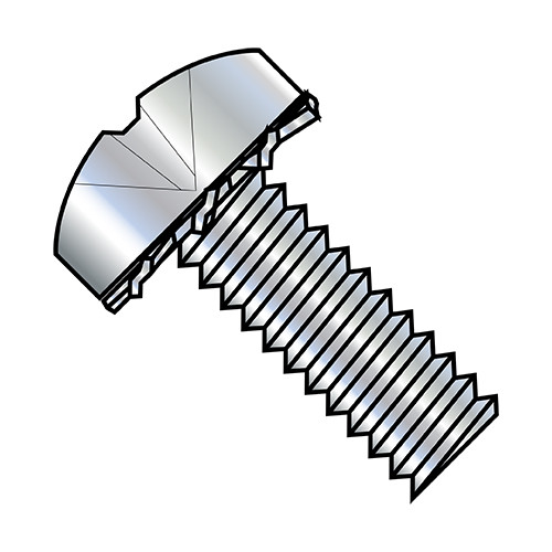 6-32X1 Phillips Pan External Sems Machine Screw Fully Threaded Zinc (Pack Qty 6,000) BC-0616EPP
